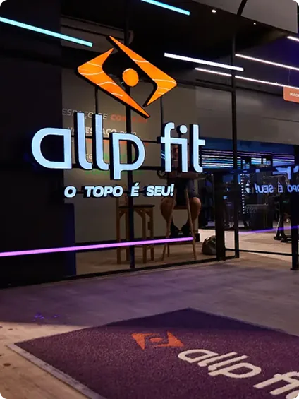 Case Allp Fit — O topo é seu
